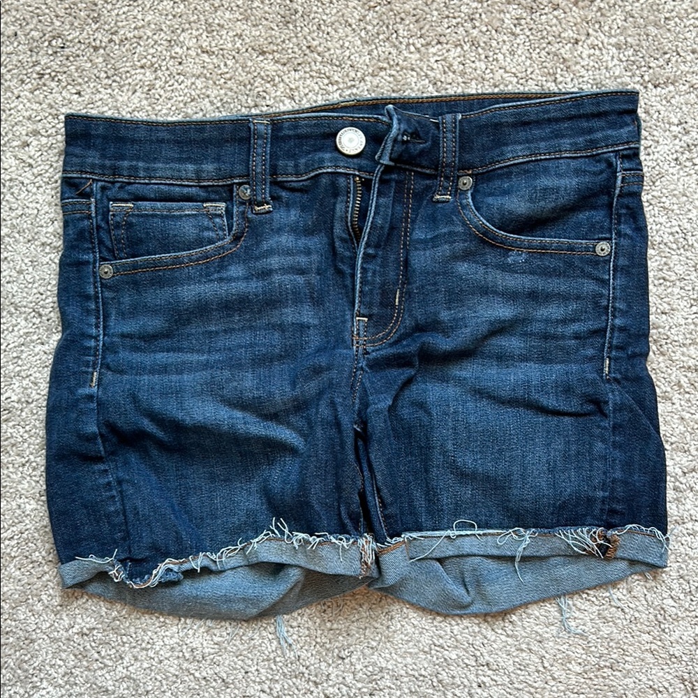 American Eagle Outfitters Blue Jean Shorts Classic Cut-Off Style
